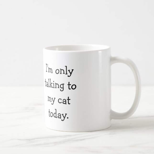 Café Falando apenas com minha caneca de gato - trabalho (Direita)