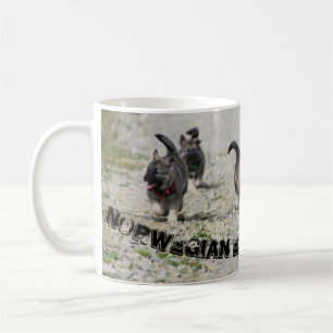 Café Família de Elkhound do norueguês da caneca