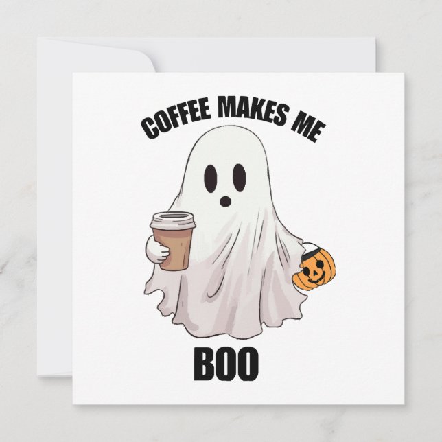 Café Fantasma Halloween Engraçado  (Frente)