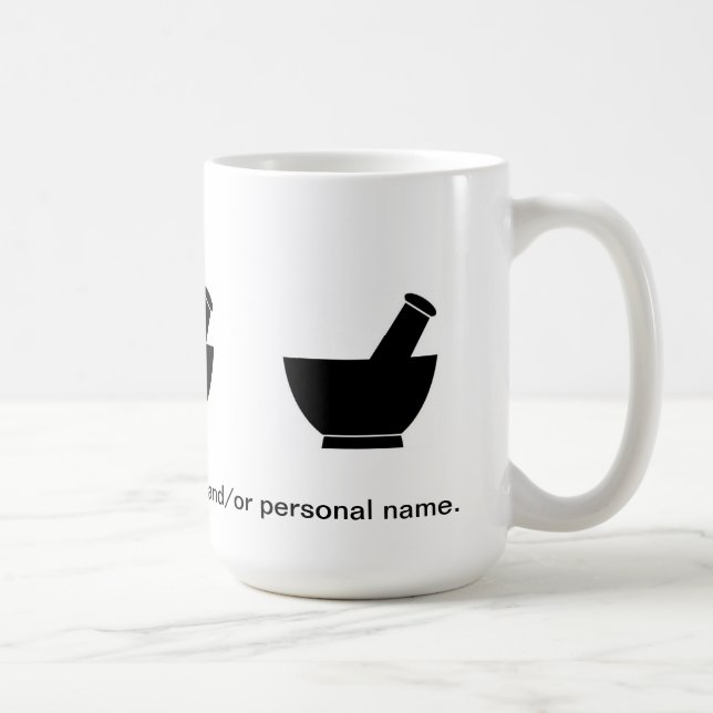 Café Farmacêutico que combina a caneca de viagem do (Direita)