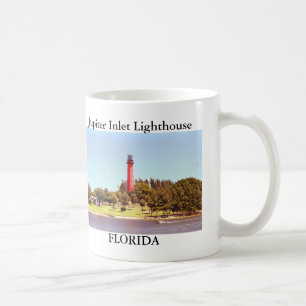 Café Farol da entrada de Jupiter, caneca de Florida