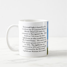 Café Farol de Beavertail, Rhode - caneca da ilha