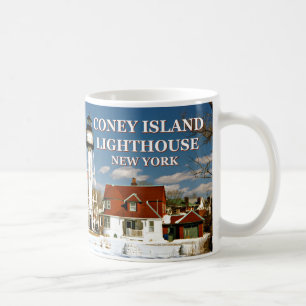 Café Farol de Coney Island, caneca de New York