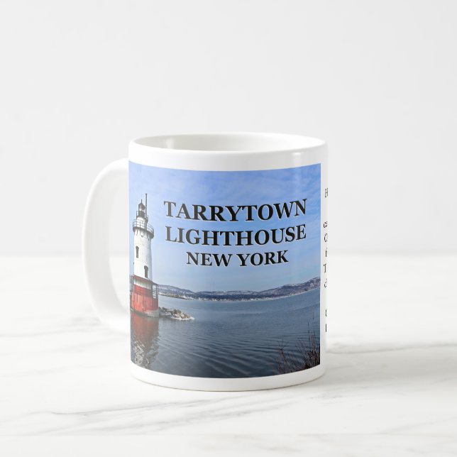Café Farol de Tarrytown, caneca de New York (Frente Esquerda)