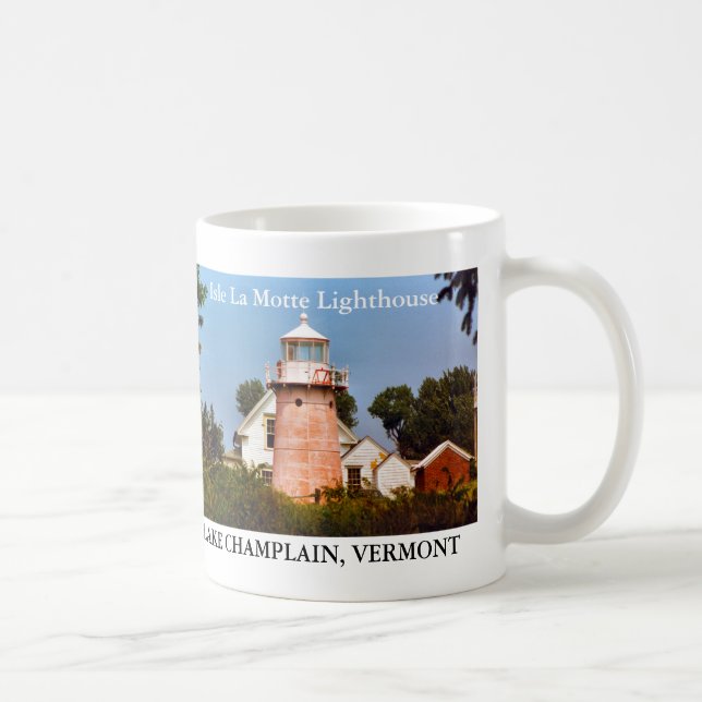 Café Farol do La Motte da ilha, caneca de Vermont (Direita)