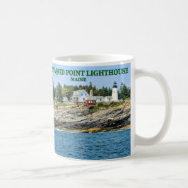 Café Farol do ponto de Pemaquid, caneca de Maine