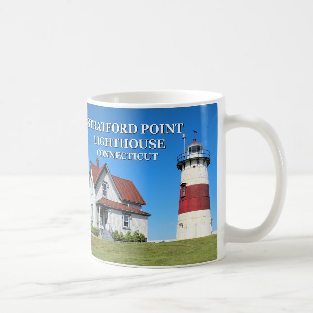 Café Farol do ponto de Stratford, caneca de Connecticut (Direita)