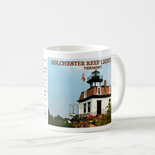 Café Farol do recife de Colchester, caneca de Vermont