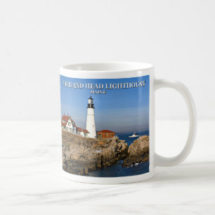 Café Farol principal de Portland, caneca de Maine