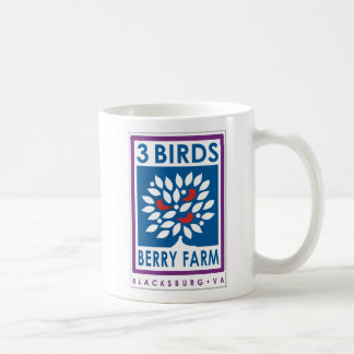 Café Fazenda da baga de 3 pássaros 11 onças. Caneca