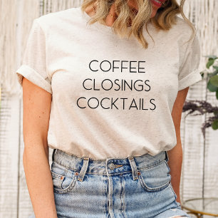Café Fechando Cocktails T-Shirt