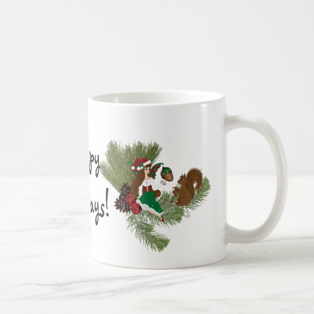 Café Feira de Natal e esquilo doando caneca (Direita)