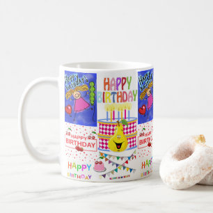 Café Feliz Aniversário de Pera de Caneca