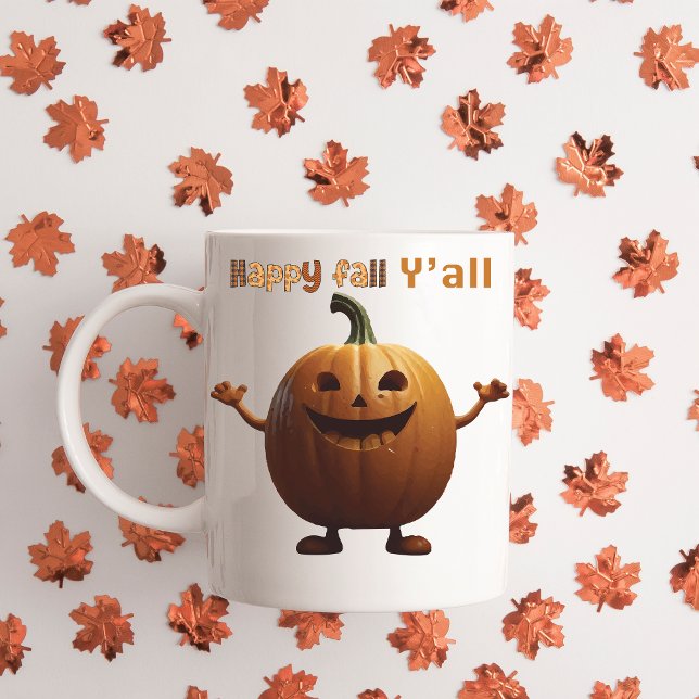 Café Feliz outono para todos, caneca fofa de outono, ab (Criador carregado)