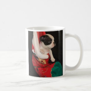 Café Filhote de cachorro do Boson na caneca da meia do