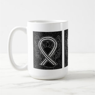 Café Fita de anjo e caneca de anjo para sensibilização