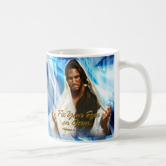 Café Fixe seus olhos na caneca de Jesus 2 (Direita)