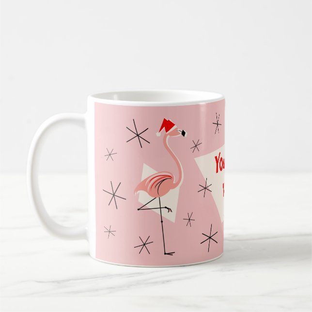 Café Flamingo Santas Rosa Sua Caneca de Texto (Esquerda)