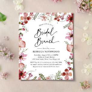 Café Floral Bridal Brunch Convite
