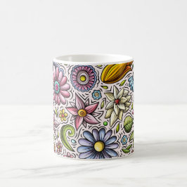 Café Flores à prova de água: Um jardim na sua caneca