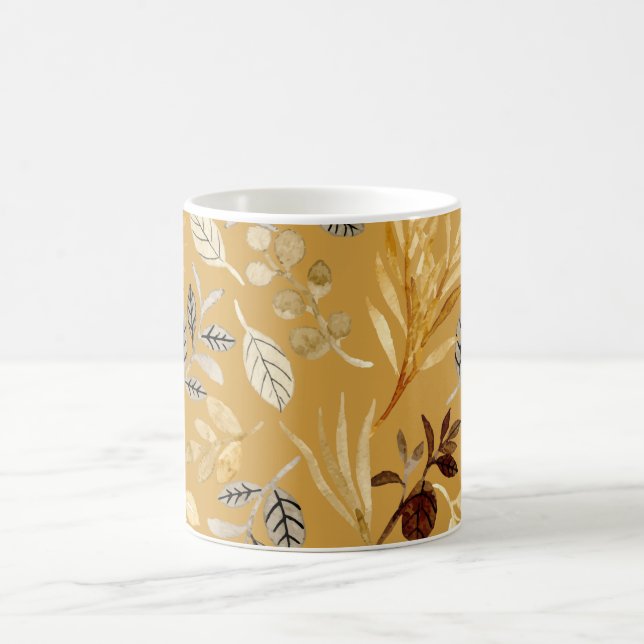 Café Flores à Prova de Água: Uma Caneca Que Sorri com F (Centro)
