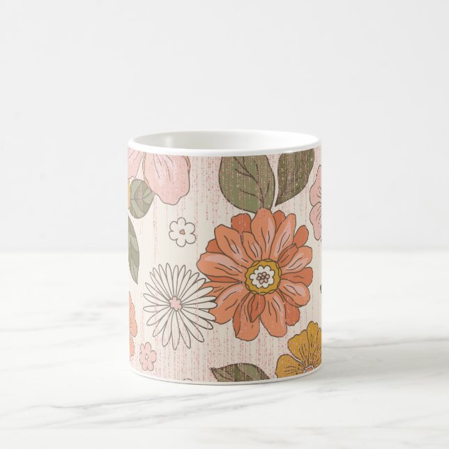 Café floresça bebê floresça Caneca Presente Brilho de F (Centro)