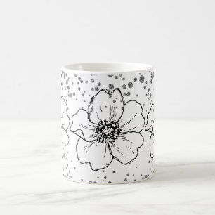 Café floresça bebê floresça Presente de Caneca com Bril