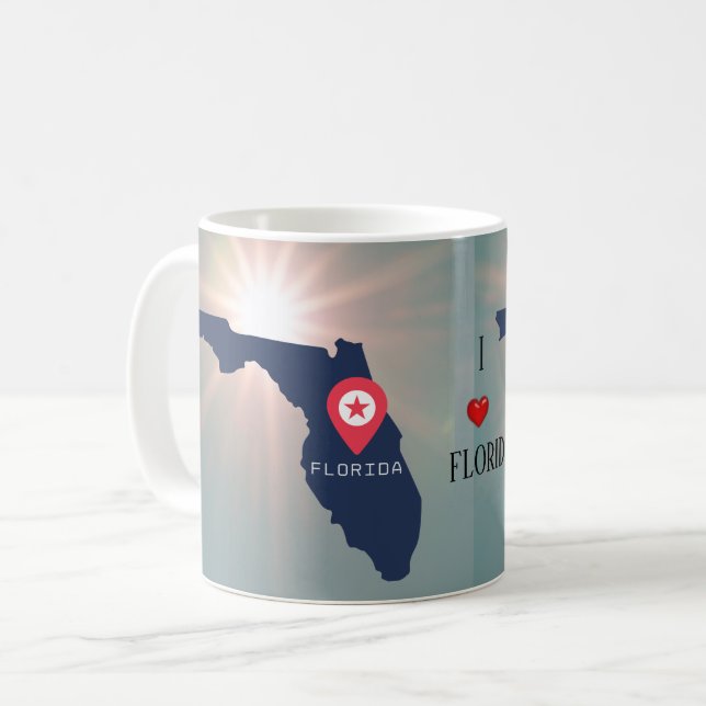 Café Flórida na caneca de café/chá (Frente Esquerda)