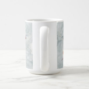 Café Folhas de outono caneca branca clássica de 15