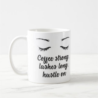 Café Forte, Cílios Longos, Caneca de Empurrão
