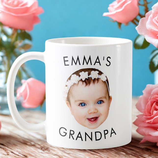 Café Foto personalizada com cara de caneca Vovô mãe Ani (Criador carregado)