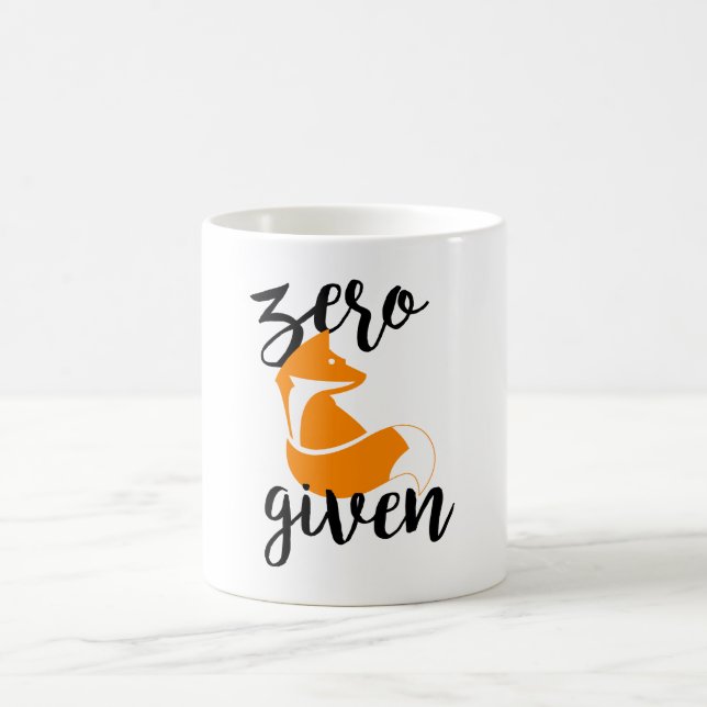 Café Fox zero dado - branco caneca do clássico de 11 (Centro)