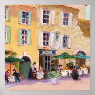 Café francês Impressão de 16" x 16"