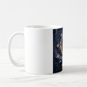 Café Galáxia Origami — Caneca de Arte Cosmos Estrelas d