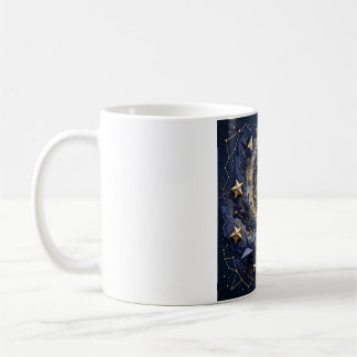 Café Galáxia Origami — Caneca de Arte Cosmos Estrelas d