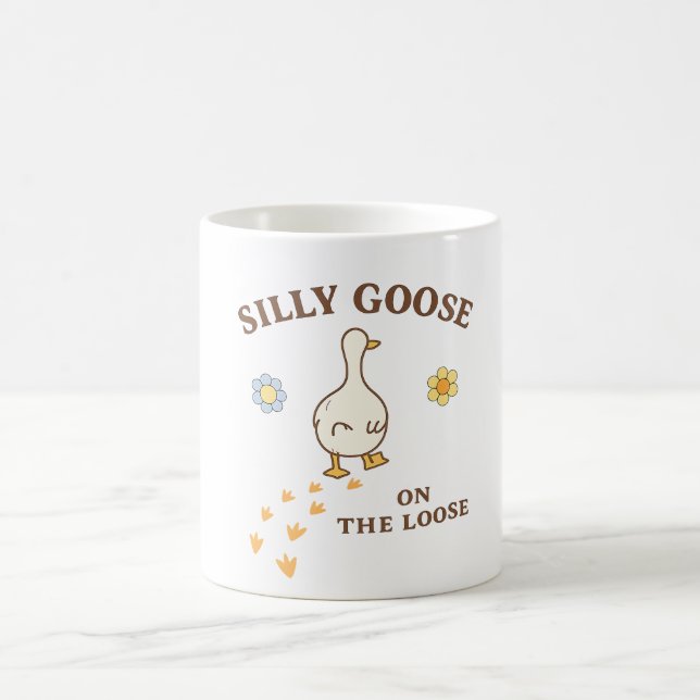 Café Ganso Bobo à Solta – Caneca Divertida de Ganso Fof (Centro)
