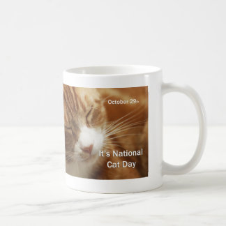Café Gato dia caneca o 29 de outubro nacional