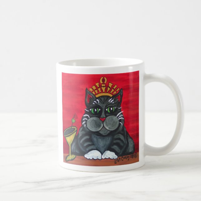 Café Gato gordo com caneca de Martini (Direita)