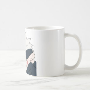 Café "Gojo Satoru com uma Adorável Caneca de Gato"