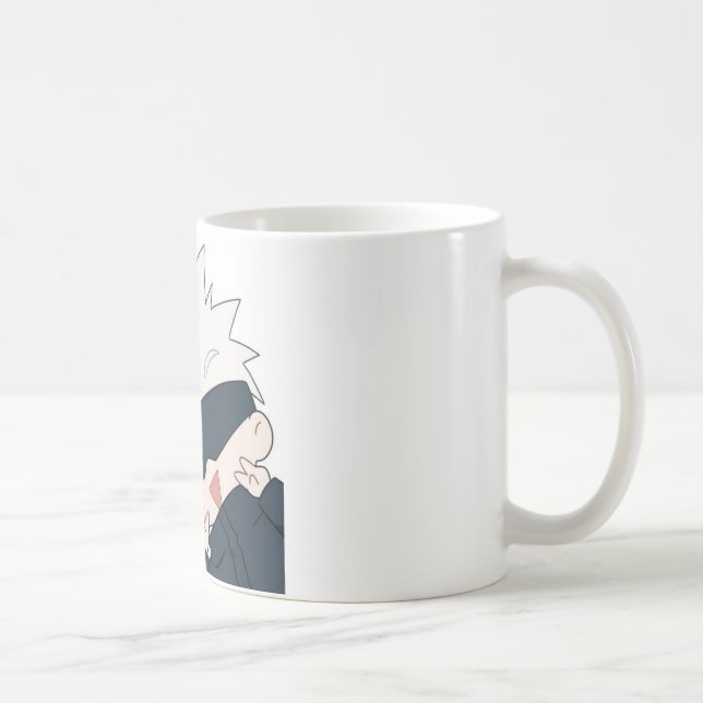 Café "Gojo Satoru com uma Adorável Caneca de Gato" (Direita)