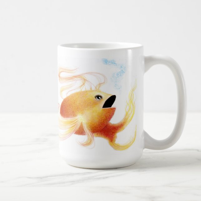 Café Goldielox caneca branca clássica de 15 onças (Direita)