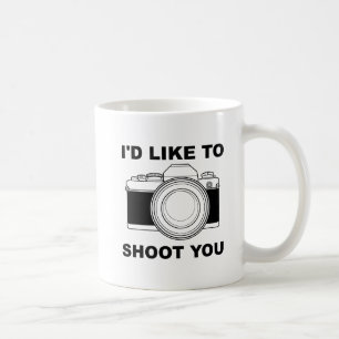 Café Gostaria de Fotografar Você Caneca Engraçada