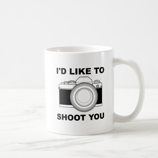 Café Gostaria de Fotografar Você Caneca Engraçada (Direita)