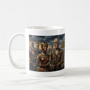 Café Gótico Americano Steampunk: Caneca de Lodon