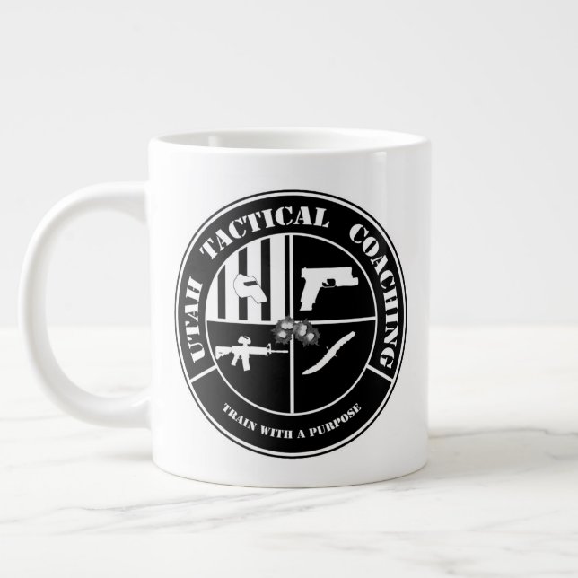 Café Grande 20oz caneca de treino tático Utah (Esquerda)