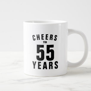 Café Grande 55º presente de caneca de aniversário para ele o
