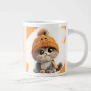 Café Grande A caneca da Especialidade de Gatinhos do Halloween