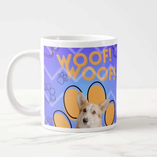 Café Grande "Adorável e personalizada caneca para amantes de c (Esquerda)