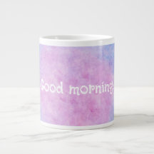 Bom Dia! | Caneca Jumbo de Arte Infantil Nuvens So