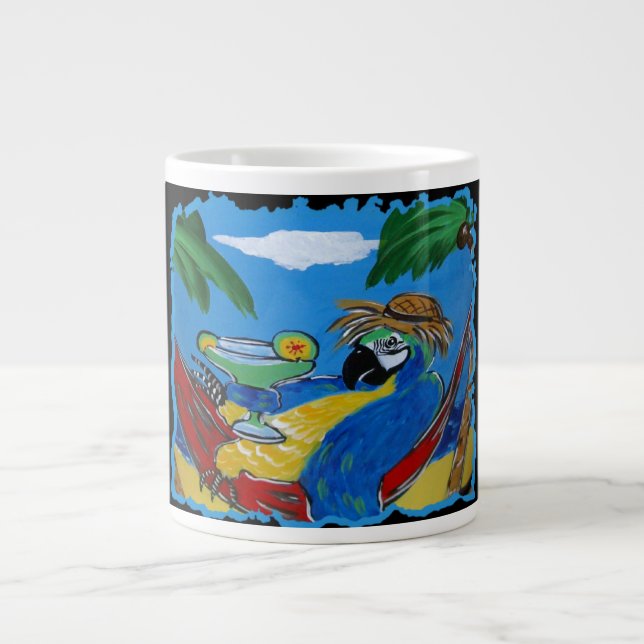 Café Grande Brindes! Caneca do Papagaio de Festa (Frente)